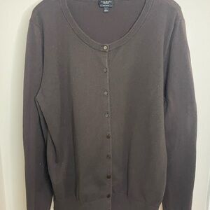 Talbots Women's Dark Brown Cardigan